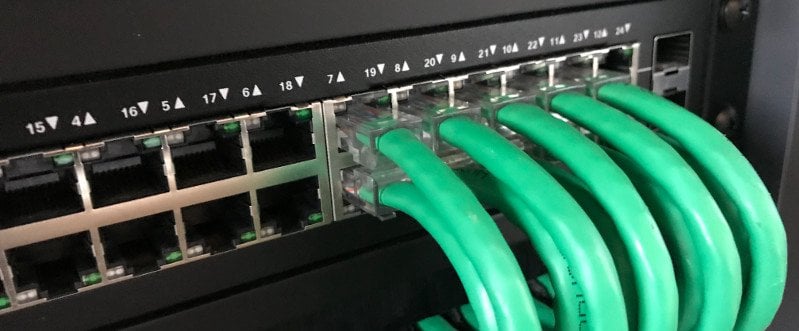 Tidy data cabling on a Smart Home project