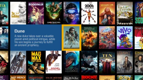 Kaleidescape user Interface